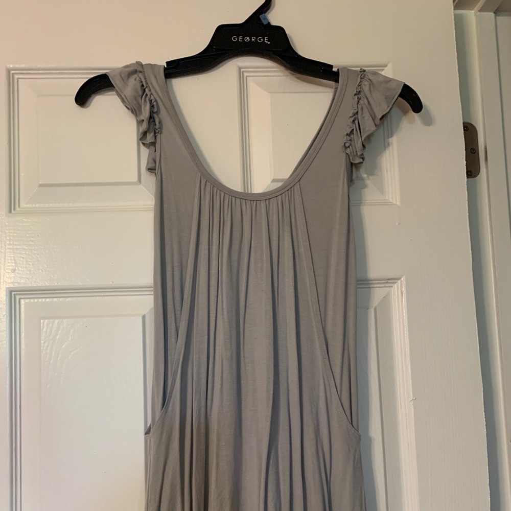 Gray cotton short dress. Size M
